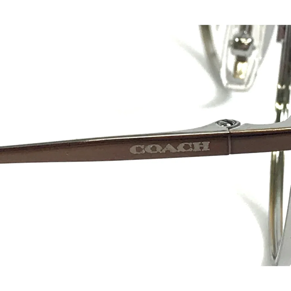 Coach Eyeglasses Frames HC5106 9339 Shiny Brown Round Wire Rim 54-18-140